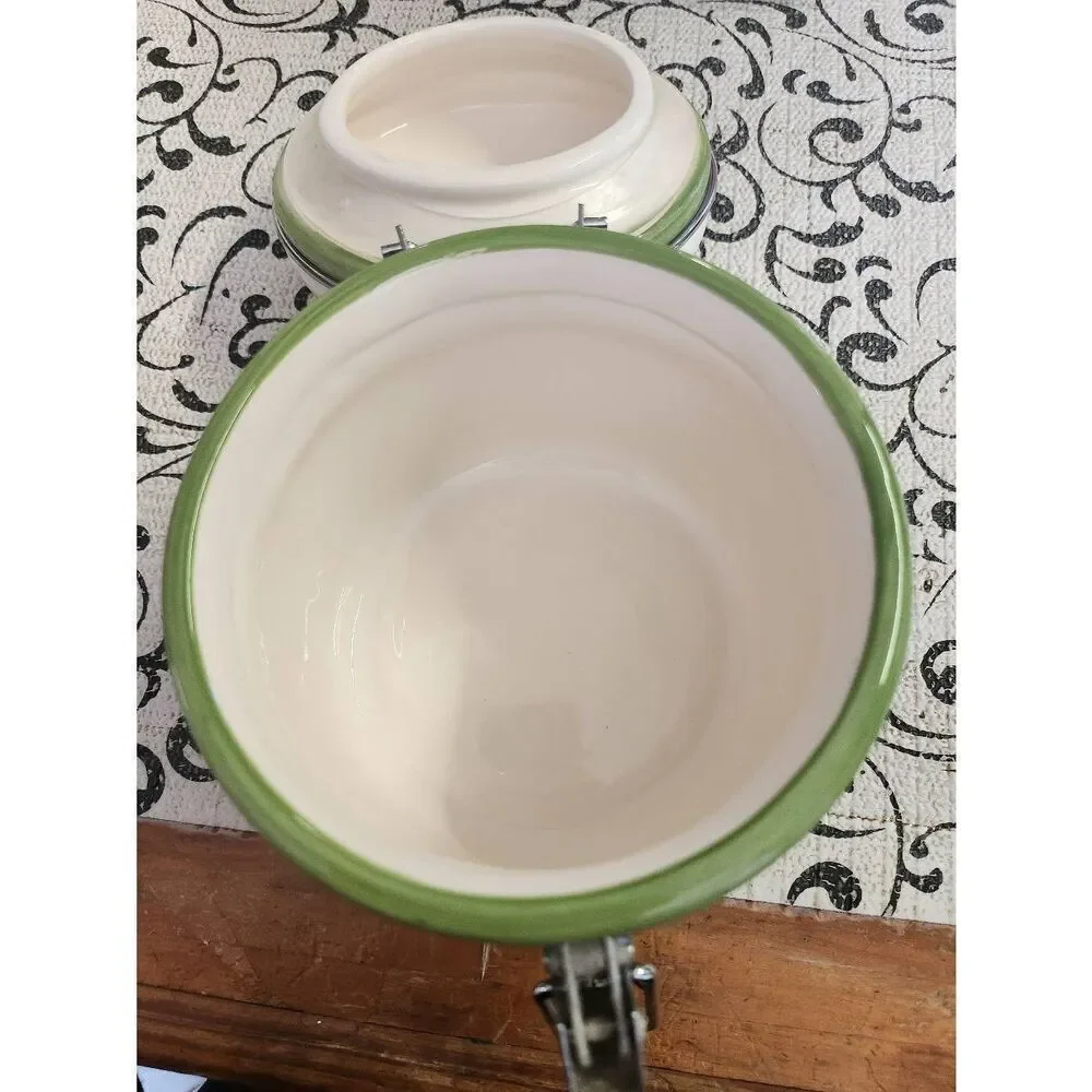 Ceramic Grape Design Canister